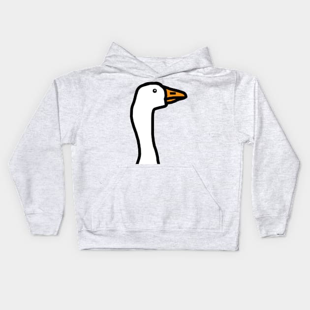 Goose Gaming Portrait Kids Hoodie by ellenhenryart